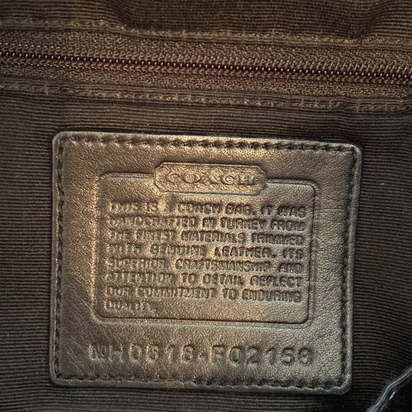 Coach hobo shoulder bag. Black/gray - Picture 4 of 10